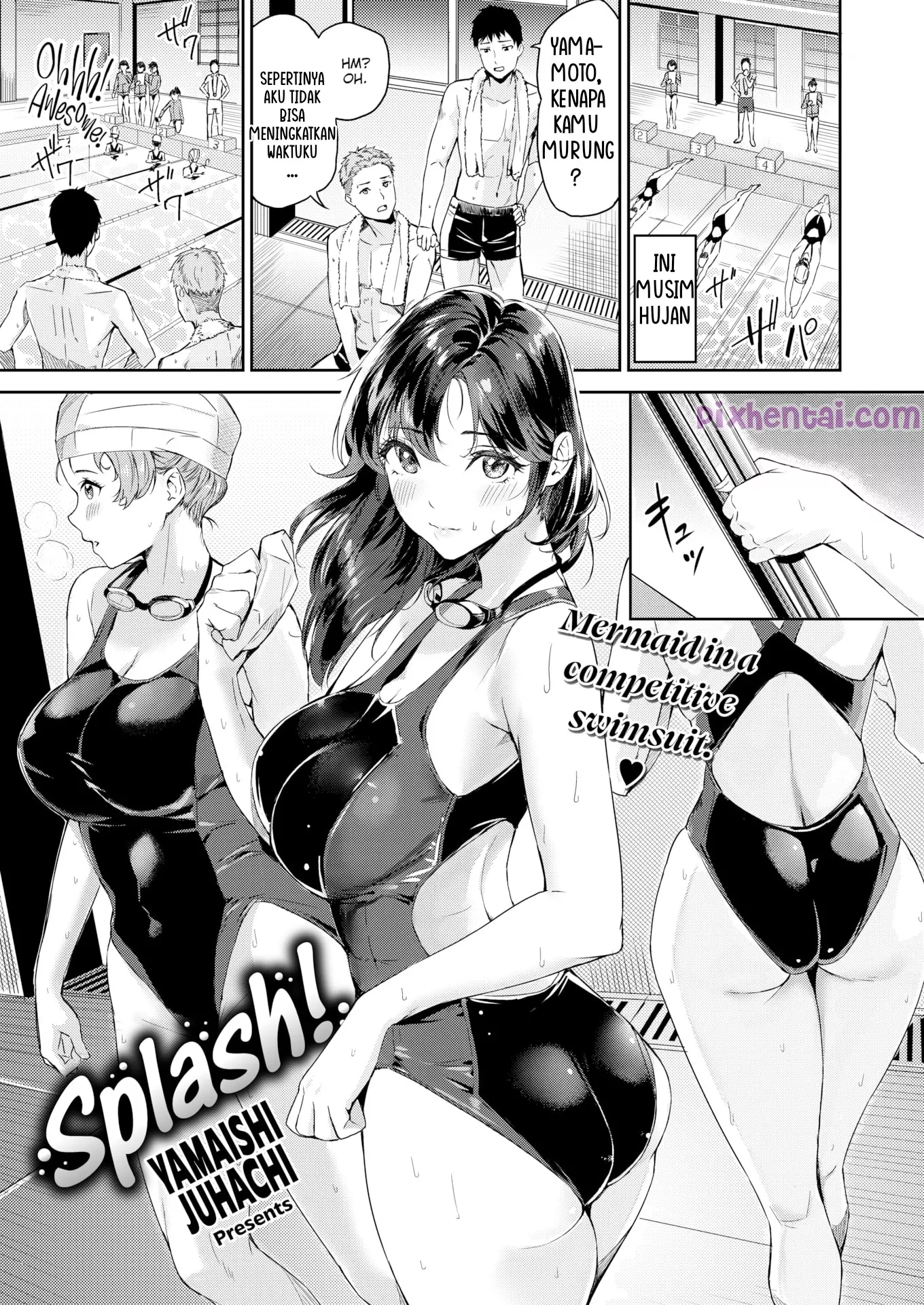 Komik hentai xxx manga sex bokep Splash Mermaid in a Competitive Swimsuit 1